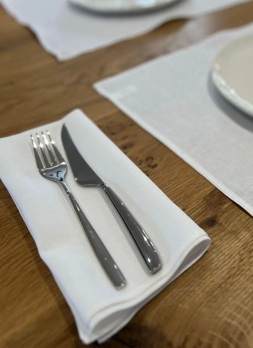 White Linen Napkins Set Of 4 Blarney